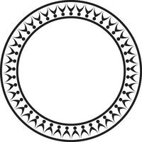 Rope twist frame with bold ethnic design vector