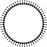 Swirl-patterned badge with antique design vector