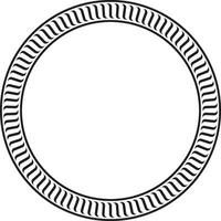 Rope twist frame with bold ethnic design aesthetics. vector