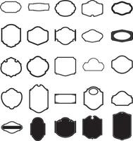 set of black icons isolated on white background vector