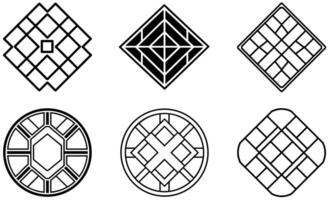 Geometric Pattern icon design vector