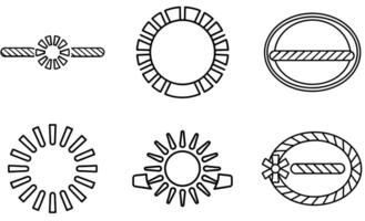 Abstract Circular Loading Icons design vector