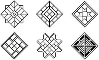 Geometric Pattern Set vector