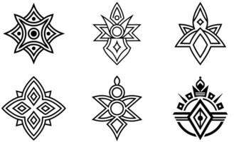 Abstract Geometric Symbol icon vector