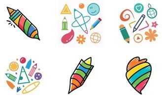 Doodle Shapes and Objects vector