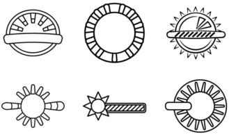 Circular Loading Icons vector
