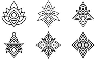 Abstract Geometric Symbol vector