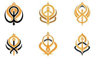 Abstract geometric shapes design vector