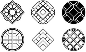 Geometric Pattern Set design vector