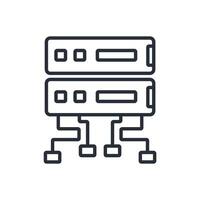 proxy icon line style vector