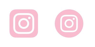 Instagram Pastel Color Logo Icon, IG App, Premium Social Media Design for Digital Download vector