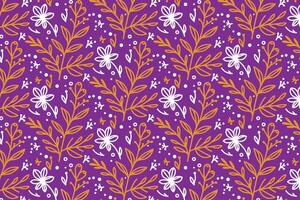 Stylish flower sketch pattern created in continuous line for textile fabric table cloths pillow covers and wrapping paper design vector