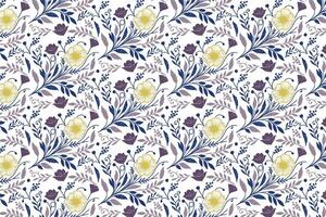 Abstract rose and leaf sketch design in a continuous line pattern for fashion fabrics pillowcase printing and wrapping ideas vector
