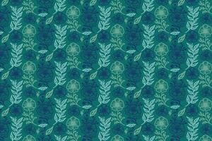 flowing line floral pattern featuring elegant foliage lines for surface printing wrapping fashion design and home use vector