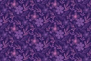 Decorative one line floral sketch pattern ideal for fashion textile print wrapping design and home fabric accessories vector