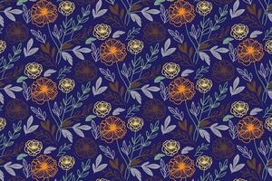 fine detailed line floral pattern made for modern textile design surface pattern applications gift wrapping and womens apparel production vector