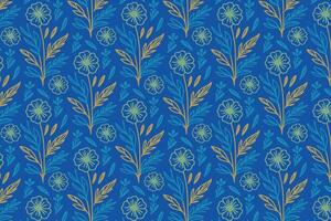 flower sketch pattern in minimalist one line art style for nature inspired textile prints kitchen wear and surface applications vector