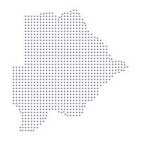 Botswana map dotted pattern design purple circle vector