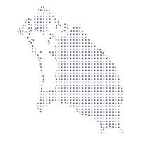 Barbuda map dotted pattern design purple circle vector