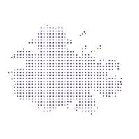 Antigua map dotted pattern design purple circle vector