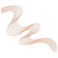 Simple Abstract Wave Line design vector
