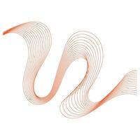 Modern Abstract Wave Line design vector