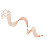 Minimalist Abstract Wave Line Element vector