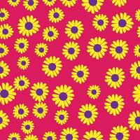 sunflower seamless pattern background vector