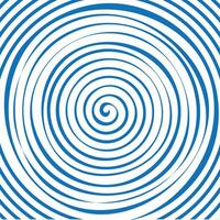 Op art linear abstract blue spiral design. Archimedean or arithmetic spiral for graphic resources. vector