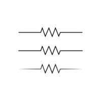 Resistor Symbols in a Simple Circuit Diagram. Anode and Cathode electronic Symbol for Education and Science. vector
