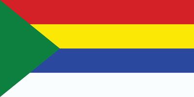 Top view of the Druze, Israel. Illustration of the Druze, Israel Flag. Israeli travel and patriot concept. vector