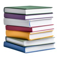Books in a Stack for Educational Visuals png