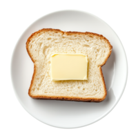 Bread with Butter Layer for Breakfast Design png