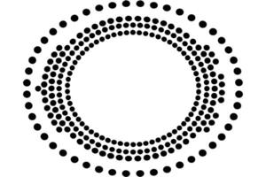 Abstract Circular Dot Pattern Design vector