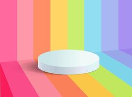 3d rendering, Abstract minimal stage for product display present background, illustrations vector