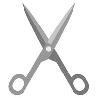 Scissors in flat icon style vector