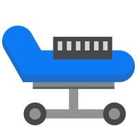 Stretcher in flat icon style vector