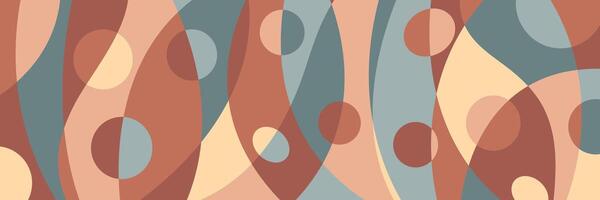 Design banner art drawing with abstract shape vector
