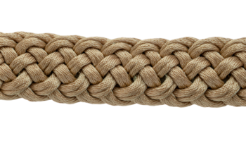 strong braided rope texture close-up with thick intertwined strands, durable synthetic paracord for crafting and utility use on isolated background png