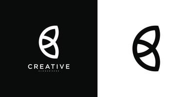 Modern initial letter B logo design template vector