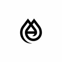 A sleek and modern letter A logo with a water drop design. This minimalist and fluid concept reflects purity and freshness. vector