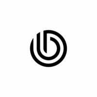 OB BO Initial Logo. white color and black background, very simple, creative and easy to recognize. can be used in any media. OB BO Initial Logo can be used directly for companies that need it. vector