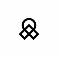 Pin Map Letter. The design of the letter A is combined with the Location Pin icon with a thick black line. vector