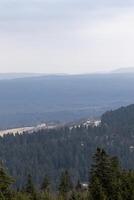 Mountain landscape. Eastern Sudetes on the border of Poland and the Czech. photo