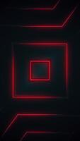Trendy retro red neon background with a 1980s style repeating geometric pattern. Full HD looping vertical animation. video