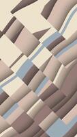 Abstract geometric mosaic pattern background with gently moving shapes in muted brown, blue and beige colors. Full HD looping animation. video