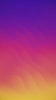 Vibrant color gradient background in warm color tones with wavy lines and textured halftone dots pattern. This colorful vertical abstract background is full HD and a loop. video