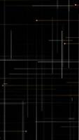 Elegant animation with gently moving white and orange lines on black. This dark minimalist vertical motion background is full HD and a seamless loop. video
