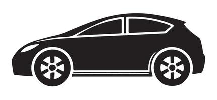 Fastback Car Silhouette Transportation Automotive Style Design Elements vector