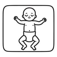 Safe Sleep Guidelines for Babies A Back Sleeping Illustration vector